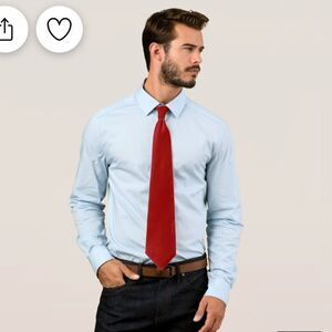 Bespoke & Co. Sawtooth Pattern Luxury Silk Men’s Tie Red or Pink | New with Tags